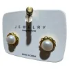 Golden woven pearl stud earrings for women, a light and luxurious style, are fashionable and versatile Item Picture
